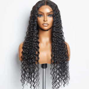 5x5 Glueless Lace Closure Wig 180% Density Deep Wave