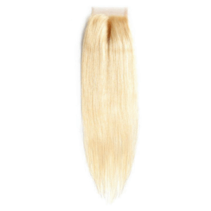 Russian Blonde Straight 4x4 Transparent Closure