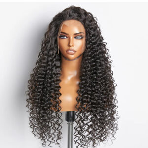 200% Density 13x4 Full Frontal Lace Wig Deep Wave