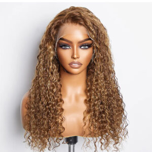 22-24 Inch Pre-Plucked 13"x4" Lace Front Water Wavy Wig Free Part